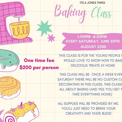 Summer Baking Class