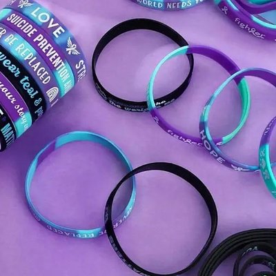 Suicide Prevention Awareness Wristbands 💜🩵
