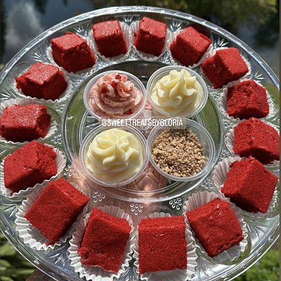 Red Velvet Browines Tray 