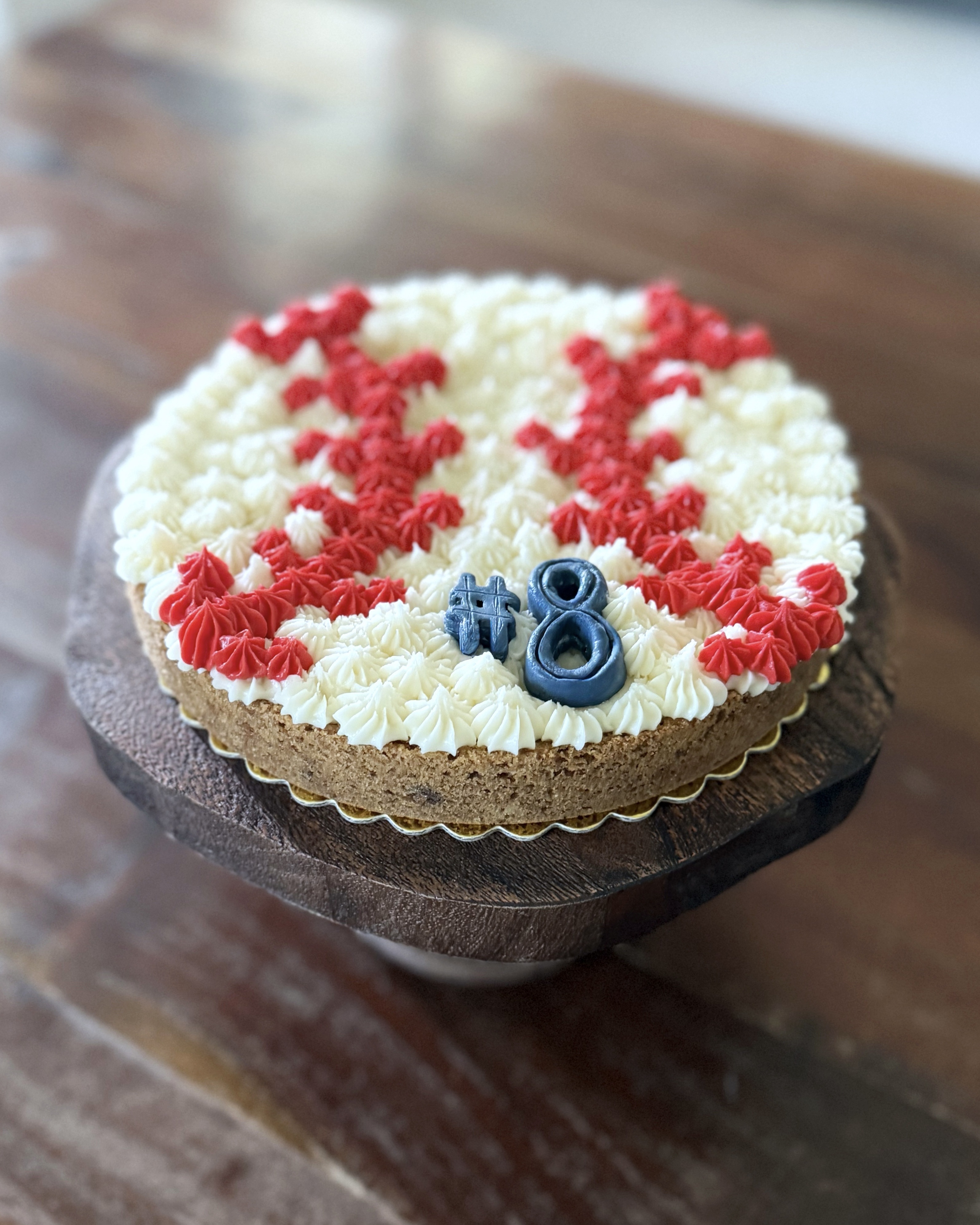 8” Round Chocolate Chip Cookie Cake with Buttercream (serves 8-10)