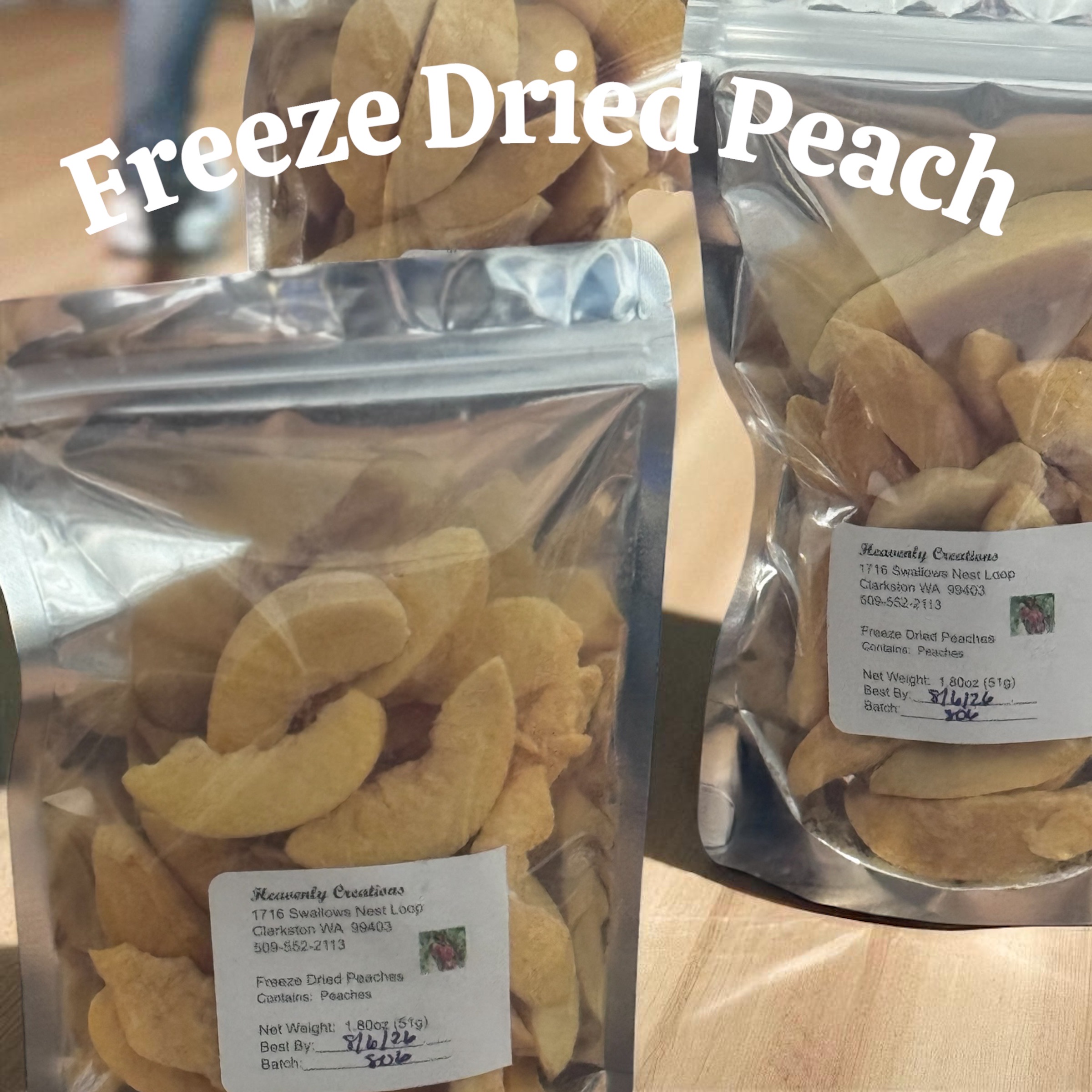 Freeze Dried Peaches