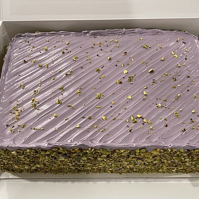 Ube Pistachio Sans Rival