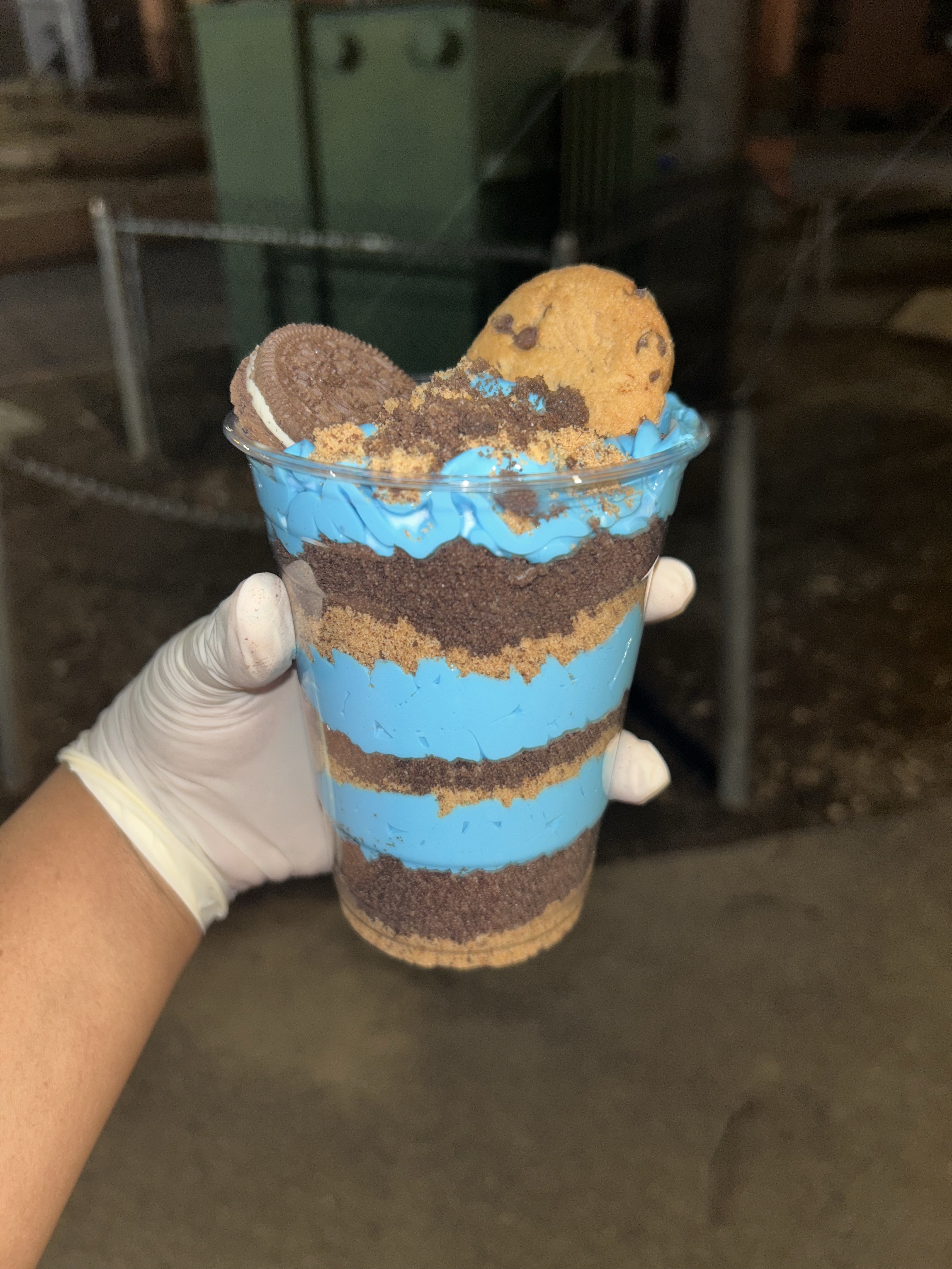 Cookie Monster Cheesecake