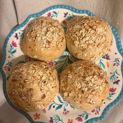 Honey Oat Sourdough Bagels (6) 