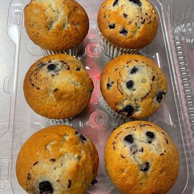 Blueberry Muffins (6 Count)
