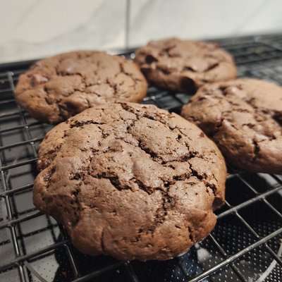 Sourdough Double Chocolate Cookies