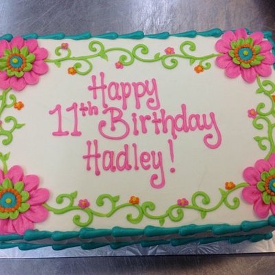 9x13- Quarter Sheet Cake