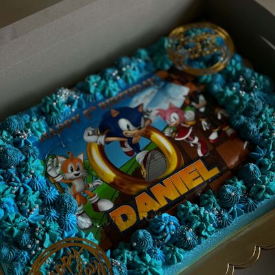 1/2 Sheet Cake Double Layer 