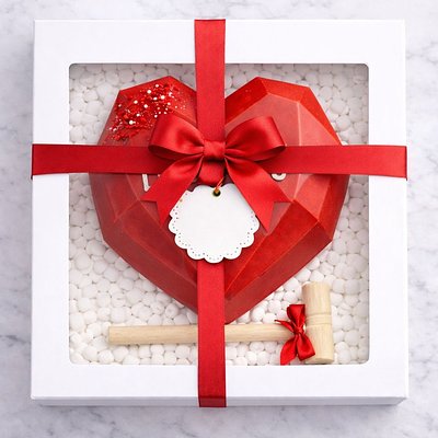 Breakable Chocolate Heart Gift Box