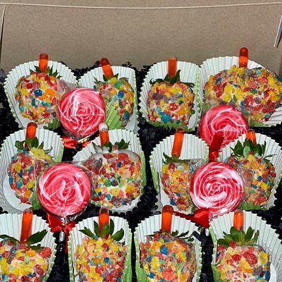 Fruity pebbles strawberries 