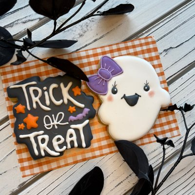 Trick or Treat Ghost Cookie Set