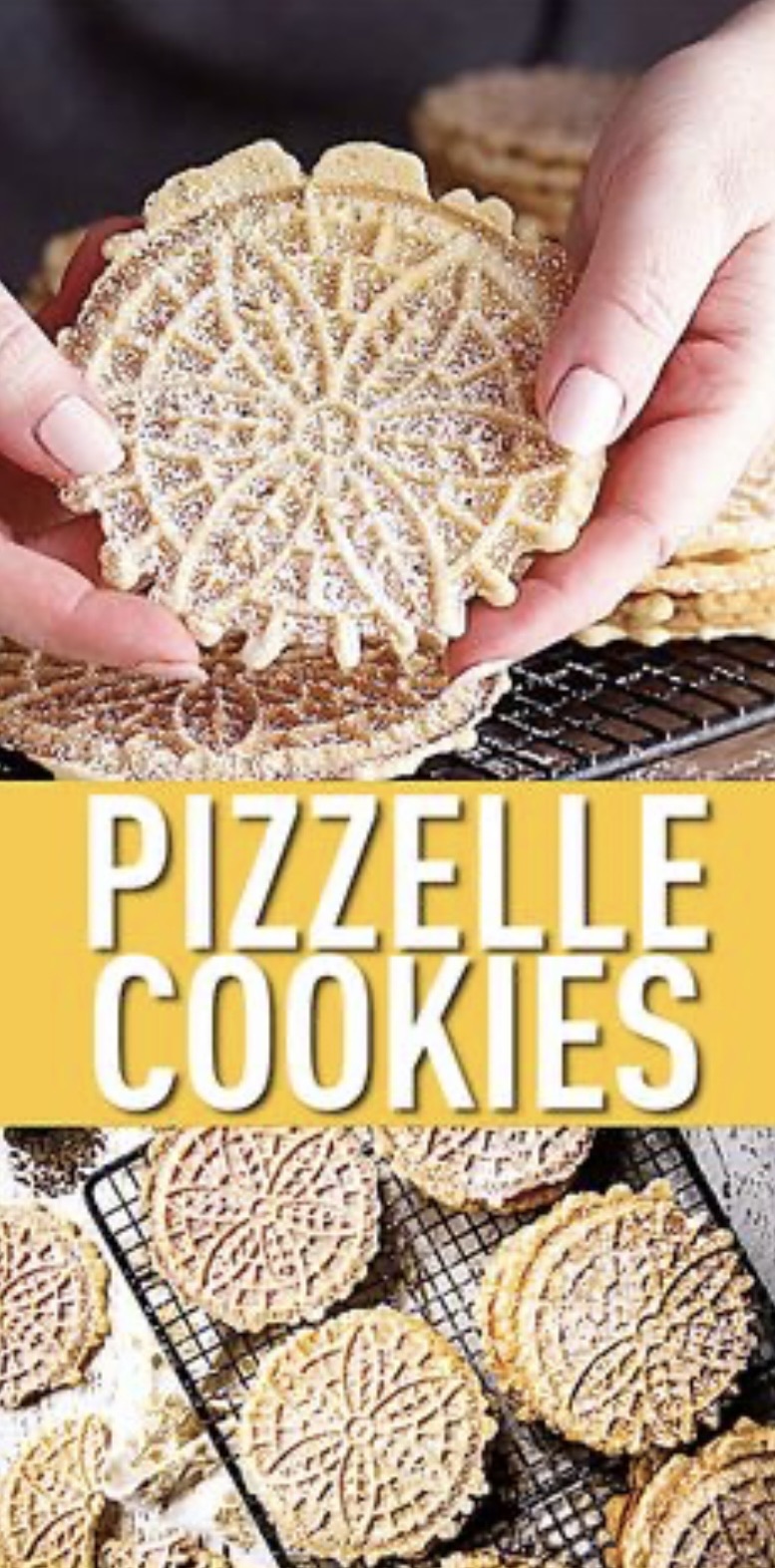Galletas Pizzelle Vainilla 