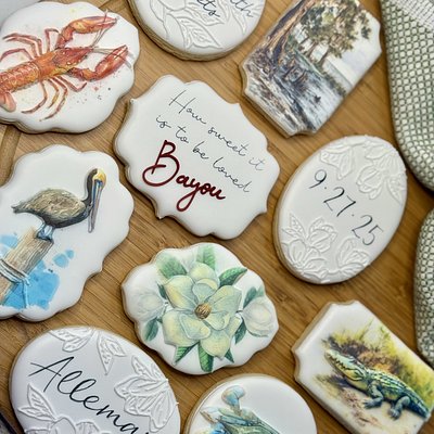 Custom Decorated Wedding/Shower Sugar Cookies