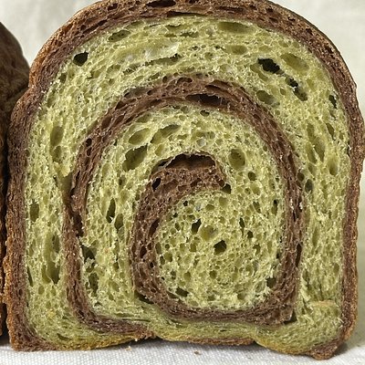 Macha & Chocolate Swirl Milk Bread „Macha Zebra” - Pullman 9