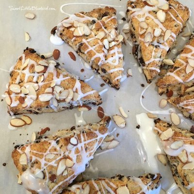 Sourdough Cherry Almond Scones