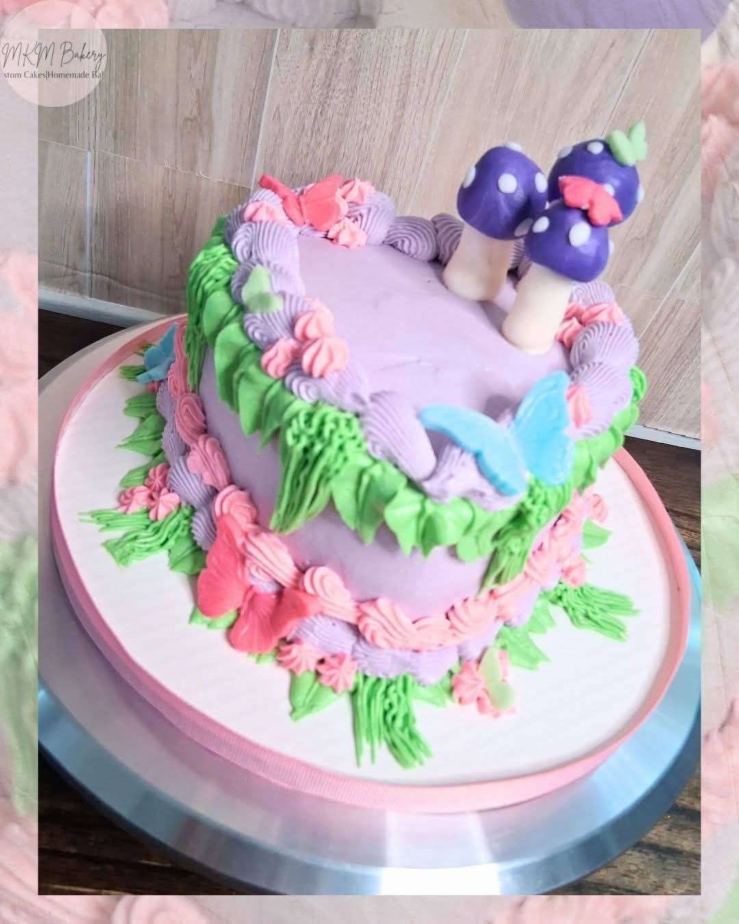 6" heart cake 