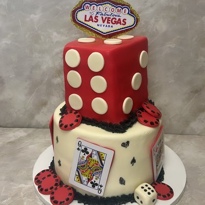 2 Teir Fondant Cake 