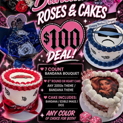 Bandanas🌹& Cakes 🎂 