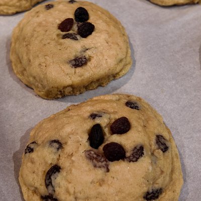 Oat raisin cookies 
