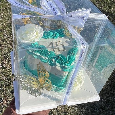 6in Lux Glam Box Cake