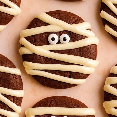 Double Chocolate Mummy Cookies
