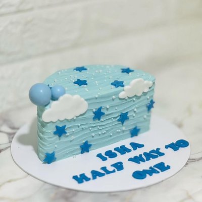 Half Way To 1 Cake 