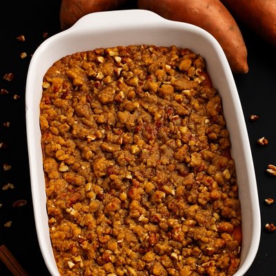 Sweet Potato Casserole (IN GLASS SERVING DISH)