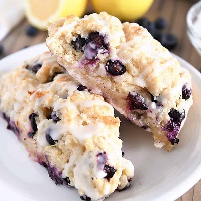 Blueberry, Lavender, Lemon Scones 