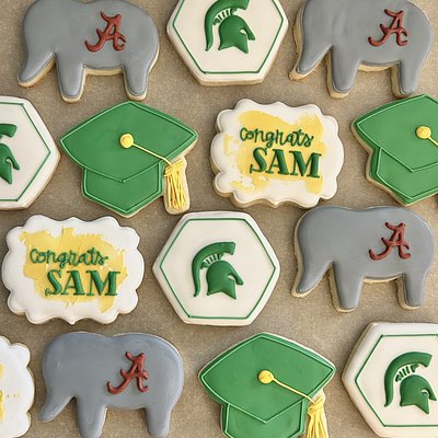 Custom Graduation Sugar Cookies