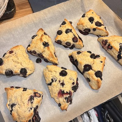 Discarded Blueberry Scones
