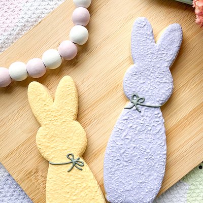 Tall “Flocked” Bunny