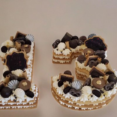Number Cookie Cake