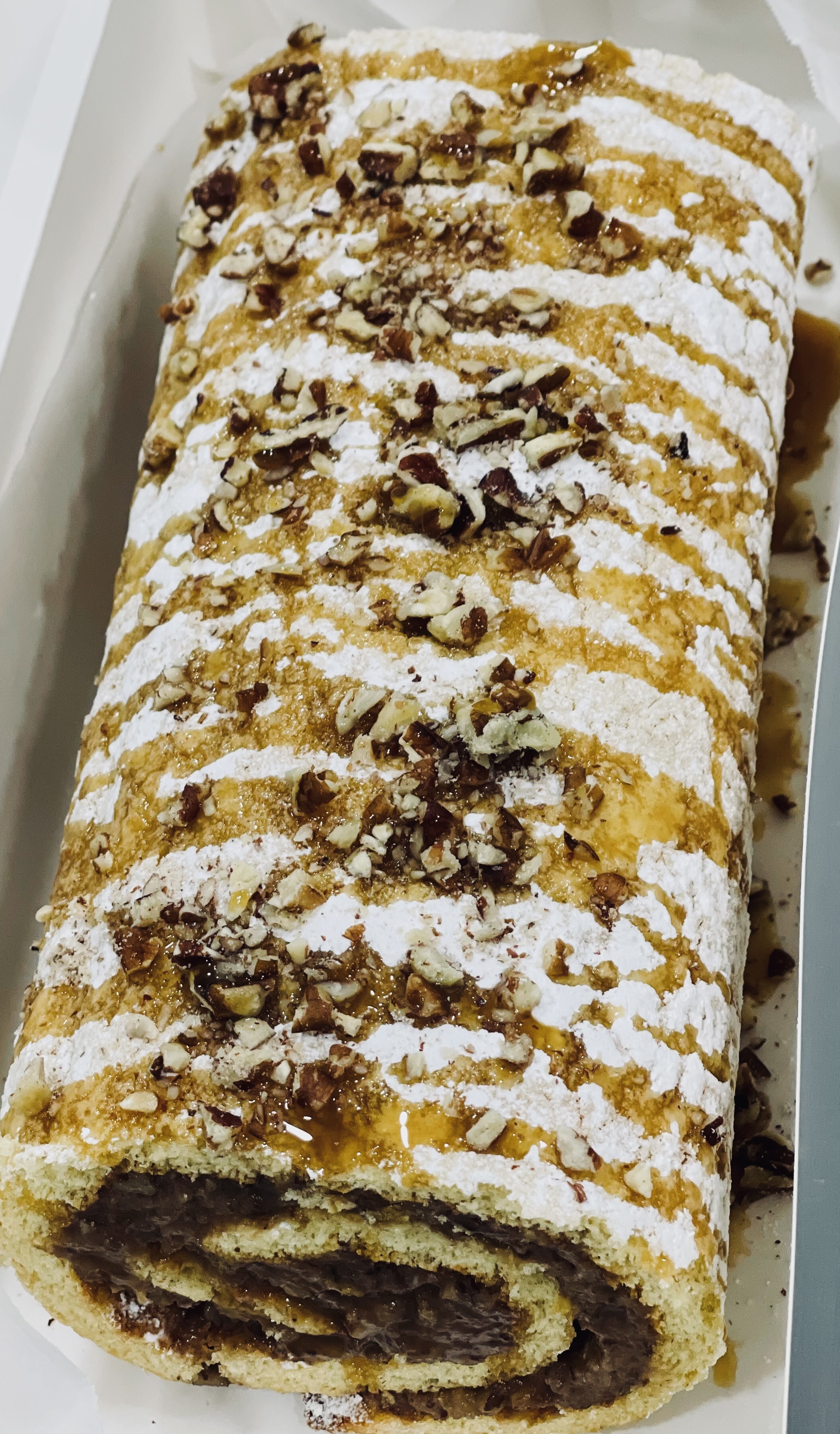 Pecan Pie Cake Roll
