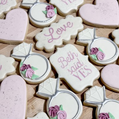 Engagement Sugar Cookies 