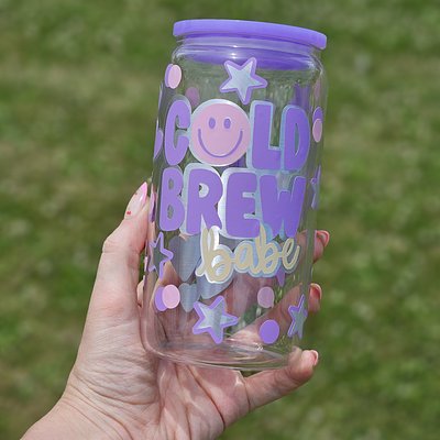 🧋Cold Brew Babe Glass Tumbler