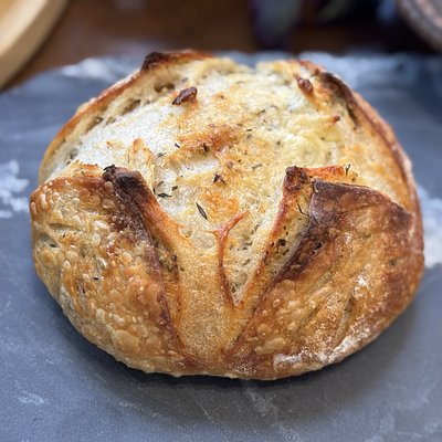 Asiago Italian Herb Sourdough Boule Small 
