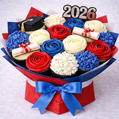 Grapevine High School Cupcake Bouquet