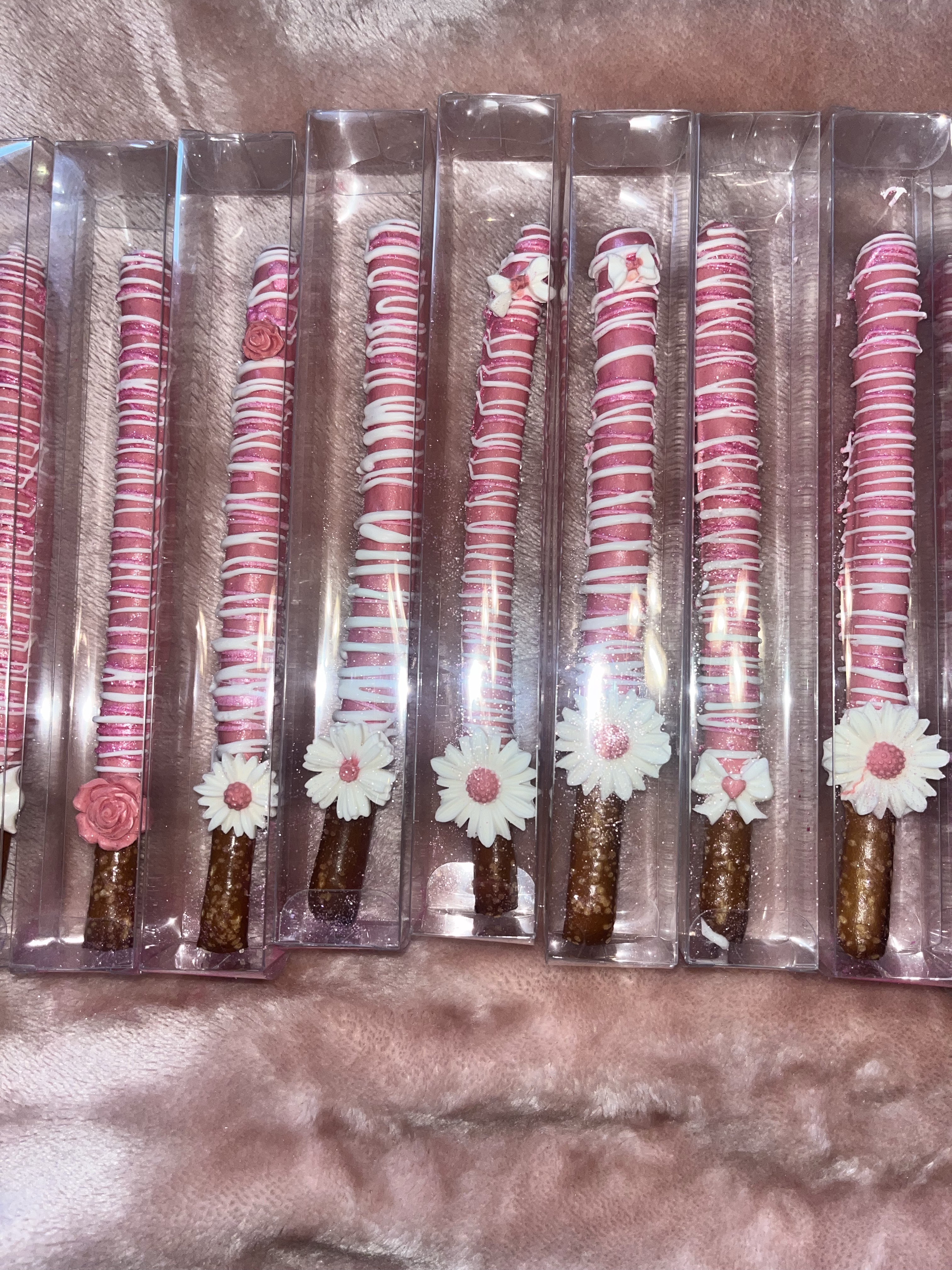 Chocolate Covered Pretzel Rod Dozen