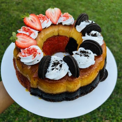 Chocoflan/Fresaflan