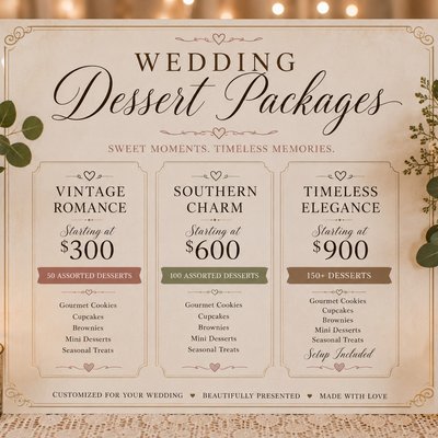 Wedding Dessert Packages
