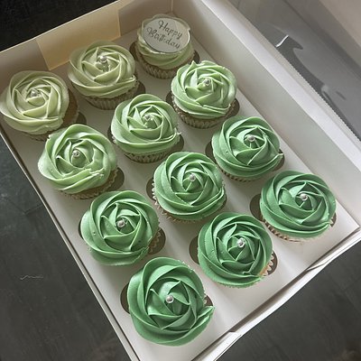 6 or 12 Ombre Cupcakes