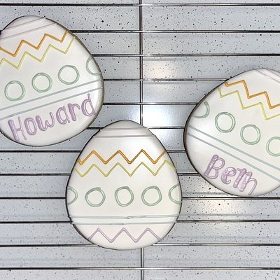 Easter Name Cookies