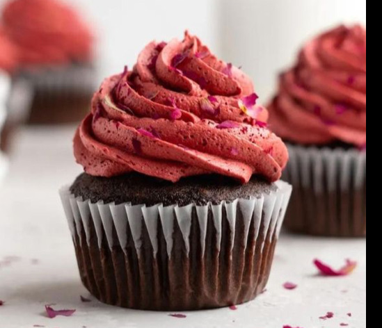 Chocolate Cupcake w/ Dark cherry Filling 