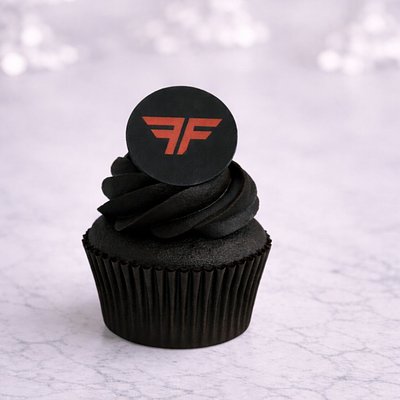 Custom Mini Cupcakes With Edible Logo (24)