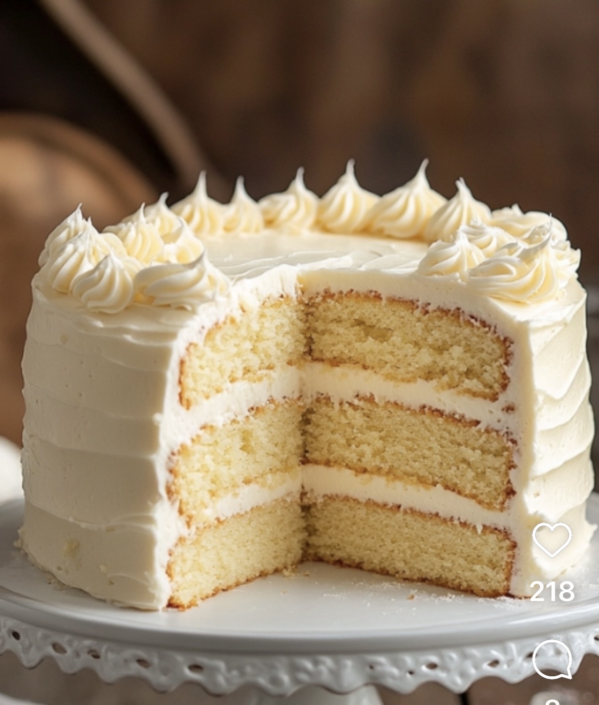 8 Inch Vanilla Cake