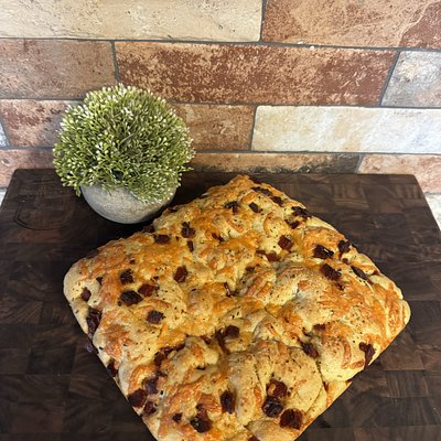 Garlic Herb & Pepperoni Focaccia 