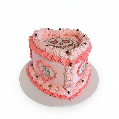 6" Heart Cake Tres Leches (Feeds 8-12)