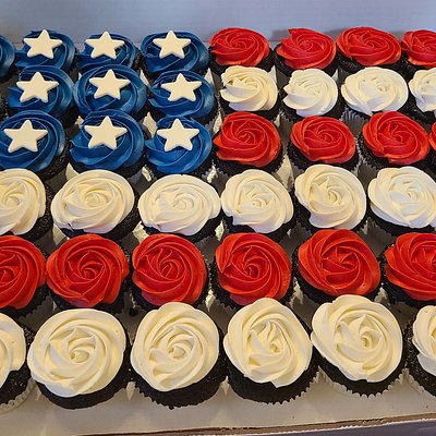 Flag Cupcake Board