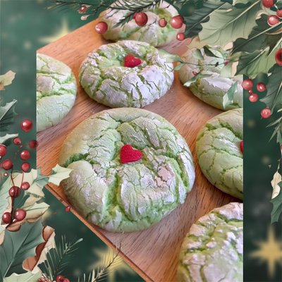Infused Grinch Cookies