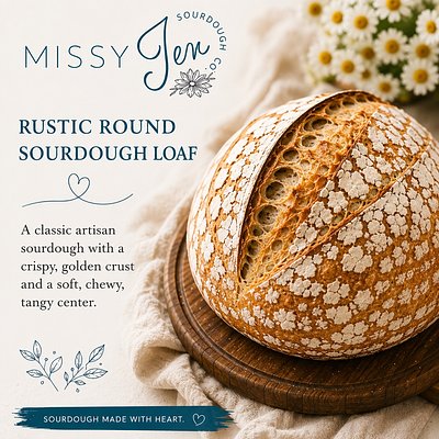 Rustic White Sourdough 1lb Loaf 
